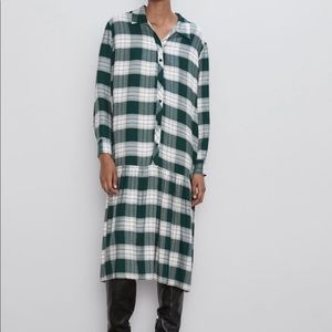 Zara plaid dress